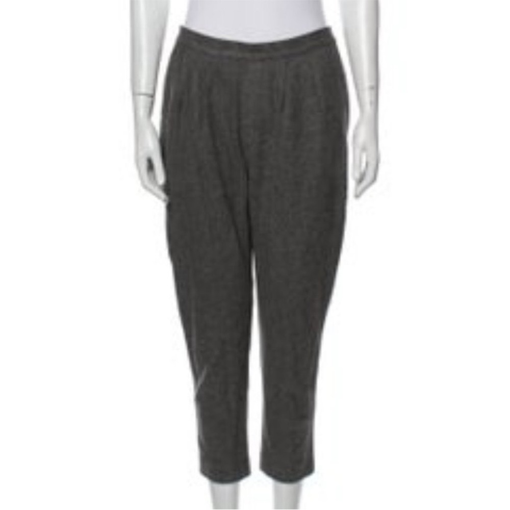 Ulla Johnson Wool Gray Pull-On Cropped Trousers 8